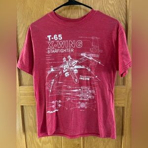 Youth Star Wars shirt Graphic T-Shirt T-65 x-Wing star fighter XL